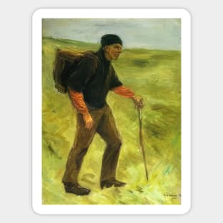 the farmer 1894 - Max Liebermann Sticker